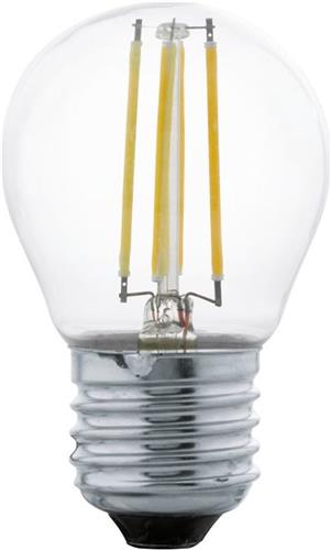 EGLO LED Lamp - E27 - Ø 4,5 cm - Helder - 2700K