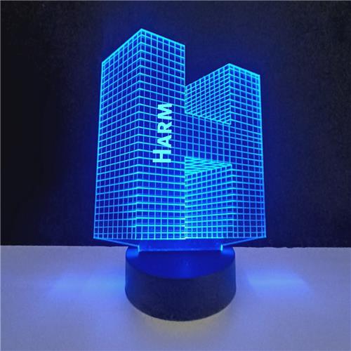 3D LED Lamp - Letter Met Naam - Harm
