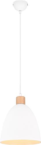 LED Hanglamp - Torna Jaguar - E27 Fitting - Rond - Mat Wit - Aluminium - Tot 40W