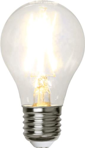 Standaard bol - E27 - 2W - Extra Warm Wit - 2700K - Filament - Helder