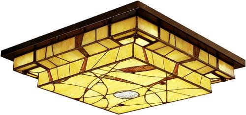 Art Deco Trade - Tiffany Plafonnière Mission Style 4 x E-14