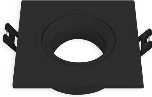 Inbouw spot GU10 - Kunststof - Vierkante armatuur - 93mm