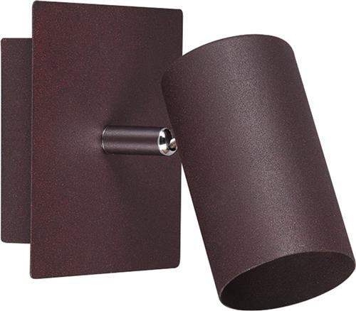 LED Wandspot - Trion Mary - GU10 Fitting - Vierkant - Roestkleur - Aluminium