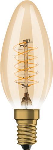 OSRAM Dimmbare LED-Lampen, Vintage-Edition, 25 Watts Ersatz, E14, B-shape, 2200 Kelvin, Warm Comfort Light, Klares Glas, single Pack