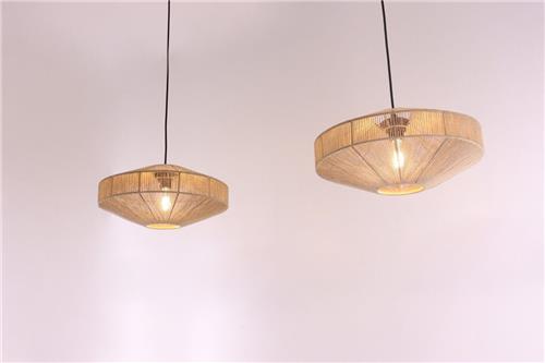 Hanglamp 2 lichts - Light&Living Lyra - touw - 125cm