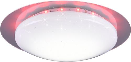 LED Plafondlamp - Plafondverlichting - Torna Bolbi - 8.5W - Aanpasbare Kleur - RGBW - Afstandsbediening - Dimbaar - Rond - Mat Wit - Kunststof