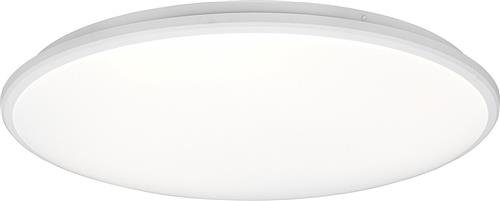 LED Plafondlamp - Plafondverlichting - Torna Lombis - 34W - Natuurlijk Wit 4000K - Dimbaar - Rond - Mat Wit - Kunststof