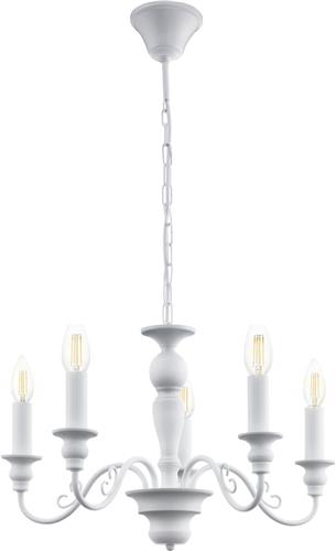 EGLO Vintage Caposile - Hanglamp - 5 Lichts - Ø545mm. - Wit