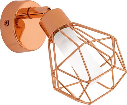 EGLO Zapata - Spot - 1 Lichts - Koper - Wit