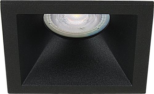 LED inbouwspot Pim -Verdiept Zwart -Extra Warm Wit -Dimbaar -4W -Philips LED