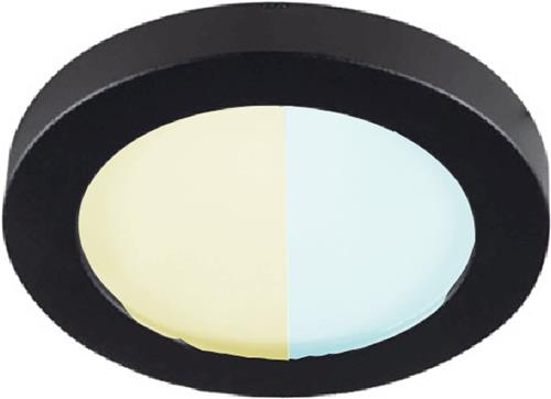 IP44 Inbouwspot Vira met Philips HUE White Ambiance - inbouw spot - Zwart - rond - voor badkamer / overkapping / buiten - IP44 - GU10 - Buitendiameter: 80MM - boorgat: 60-73MM - min. Inbouwdiepte: 60MM