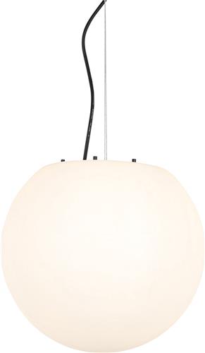 QAZQA nura - Moderne Hanglamp voor buiten - 1 lichts - Ø 35 cm - Wit - Buitenverlichting
