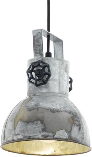 EGLO Barnstaple - hanglamp - E27 - 1-lichts - zwart/oud-zink-look