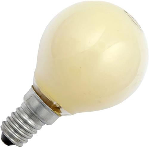 Schiefer E14 Kogel Gloeilamp | 15W Geel 60lm 220V/240V | Dimbaar