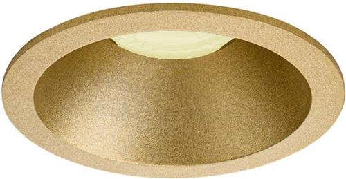 Inbouwspot Vik met Philips HUE White - Voor binnen / woonkamer / keuken / slaapkamer - spotje - Goud - rond verdiepte spot - IP20 - GU10 - Buitendiameter: 82MM - boorgat: 70-72MM - min. Inbouwdiepte: 90MM