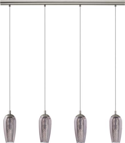 EGLO Farsala Hanglamp - LED - 97.5 cm - Nikkelmat