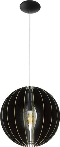 EGLO Fabessa Hanglamp - E27 - Staal;Hout - Zwart;Goud