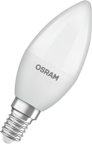 OSRAM 4058075431058 LED-lamp Energielabel F (A - G) E14 Kaars 5.5 W = 40 W Neutraalwit (Ø x l) 37 mm x 100 mm 1 stuk(s)