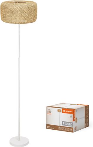 LEDVANCE DECOR Stehleuchte Paper Bale, mit einem ballenförmigen Lampenschirm aus Papier, 1-flammig, E27 Schraubfassung, bietet moderne Beleuchtung für Zuhause, Leuchtmittel nicht enthalten.
