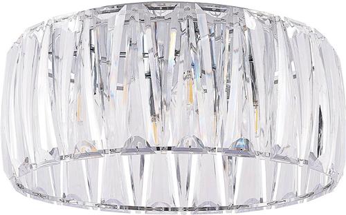Lindby - plafondlamp - 4lichts - acryl, ijzer - H: 22.5 cm - E14 - transparant, chroom