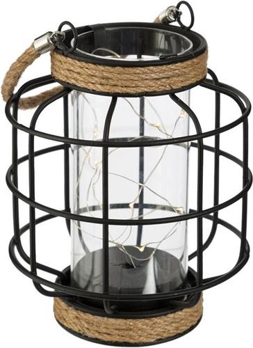 Metal Deco Lantern met microleds 17cm - Overig - SILUMEN