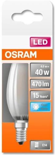 Osram Parathom Retrofit Classic LED E14 Kaars Mat 4W 470lm - 865 Daglicht | Vervangt 40W