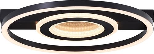 Brilliant Queens - Plafondlamp - LED 26W - 3000K - Zwart