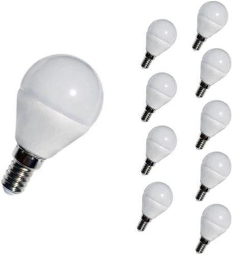Lamp E14 LED 4W 220V G45 240 ° (pakket van 10) - Wit licht - Overig - Pack de 10 - Wit Neutre 4000K - 5500K - SILUMEN
