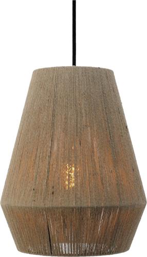 EGLO Alderney Hanglamp - E27 - Ø 30 cm - Zwart/Bruin