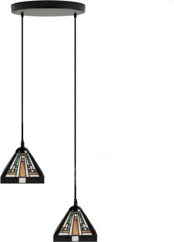 Art Deco Trade - Tiffany Kroonluchter Rising Sun small 2