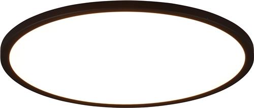 LED Plafondlamp - Plafondverlichting - Trion Urea - 30W - Aanpasbare Lichtkleur - RGB - Afstandsbediening - Dimbaar - Rond - Mat Zwart - Kunststof