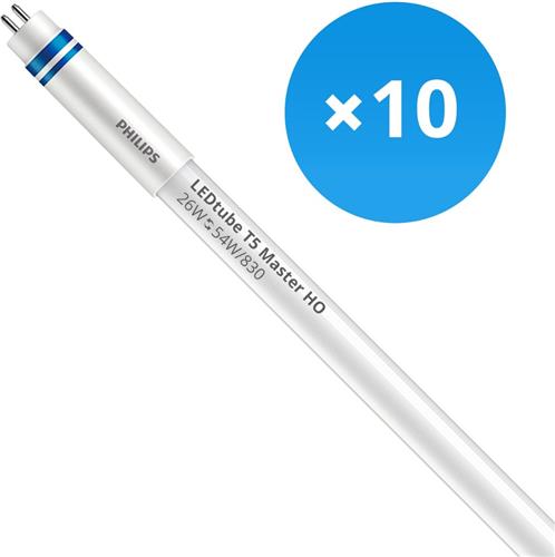 Voordeelpak 10x Philips LED Buis T5 MASTER (HF) High Output 26W 3700lm - 830 Warm Wit | 115cm - Dimbaar - Vervangt 54W