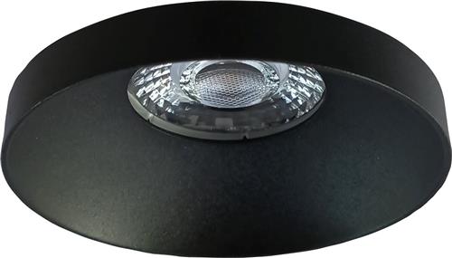 Spot Armatuur GU10 - Proma Vrito Pro - GU10 Inbouwspot - Rond - Zwart - Aluminium - Ø82mm