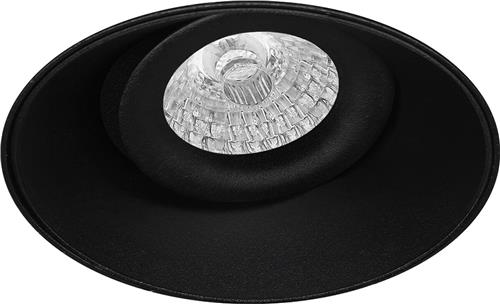 Spot Armatuur GU10 - Proma Nivas Pro - GU10 Inbouwspot - Rond - Zwart - Aluminium - Trimless - Kantelbaar - Ø150mm