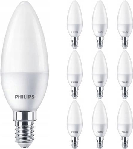 PHILIPS - LED Lamp E14 10 Pack - Corepro LEDcandle E14 Mat 2.8W 250lm - 827 Zeer Warm Wit 2700K | Vervangt 25W