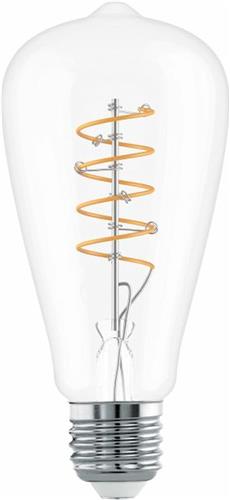 EGLO LED Lamp - E27 - Ø 6,4 cm - Helder - 2700K
