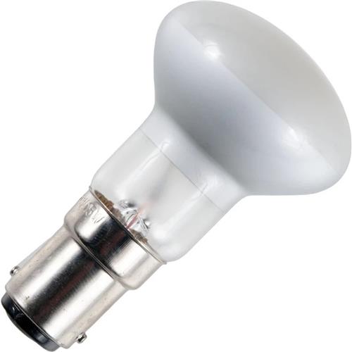 Schiefer Ba15d R39 Reflector Gloeilamp | 15W 2700K 120V Mat Zilver 360° | Dimbaar