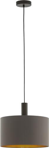 EGLO Concessa 1 Hanglamp - E27 - Ø 38 cm - Donkerbruin/Cappucino/Goud