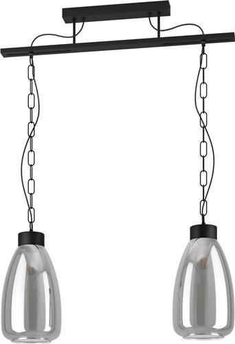 EGLO Brickfield Hanglamp - E27 - 77 cm - Zwart