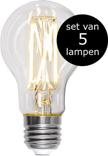 Star Trading - 5-Pack | LED - Standaard Bol - E27 - 2.2W - Warm Wit - 3000K