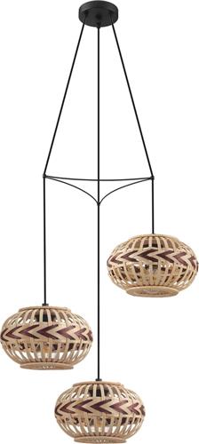 EGLO Dondarrion - Hanglamp - E27 - Ø 57 cm - Zwart