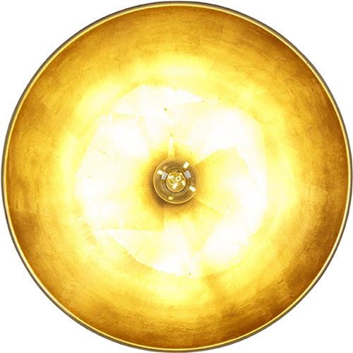 QAZQA magnax - Industriele Plafondlamp - 1 lichts - Ø 42 cm - Zwart Goud - Industrieel - Woonkamer | Slaapkamer | Keuken
