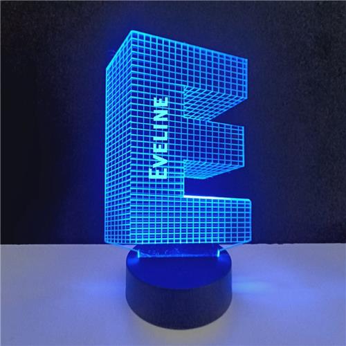 3D LED Lamp - Letter Met Naam - Eveline