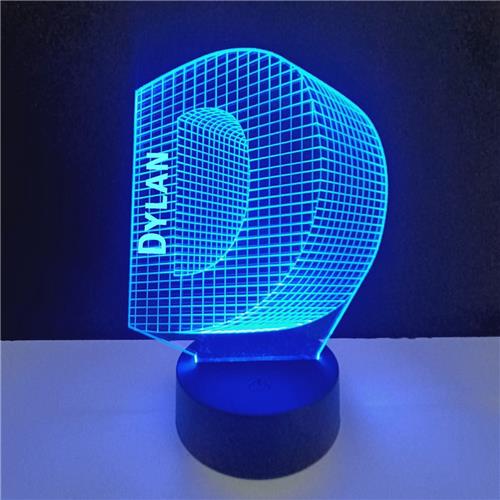 3D LED Lamp - Letter Met Naam - Dylan