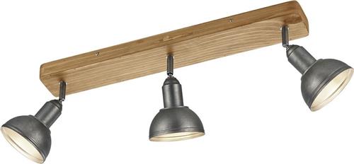LED Plafondspot - Trion Delvira - E14 Fitting - 3-lichts - Rond - Antiek Nikkel - Aluminium