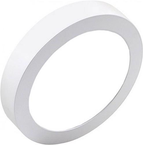 LED Downlight Pro - Aigi - Opbouw Rond 18W - Helder/Koud Wit 6000K - Mat Wit - Ø227mm