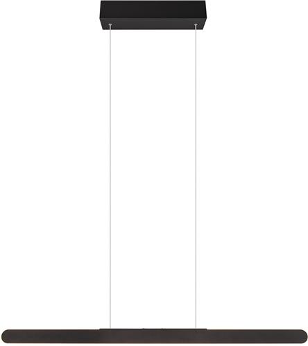 LED Hanglamp - Trion Soile - 28W - Aanpasbare Kleur - Dimbaar - Mat Zwart - Metaal