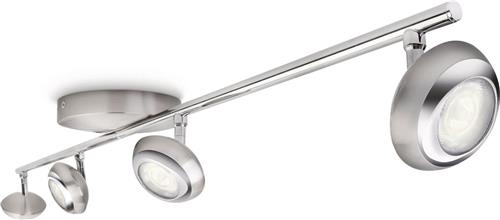 Philips myLiving Sepia - Spotlamp - 4 spots - LED - Nikkel