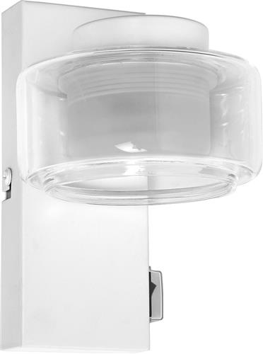 LEDVANCE ORBIS Flame wand- en plafondlamp met LED, wit, 5,5W, 350lm, 3000/4000K, kleurtemperatuur instelbaar via wandschakelaar (koud wit en warm wit), IP44 bescherming tegen vreemde voorwerpen en spatwater