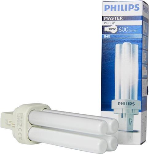 Philips MASTER PL-C 2P 10W 840 - Koel Wit